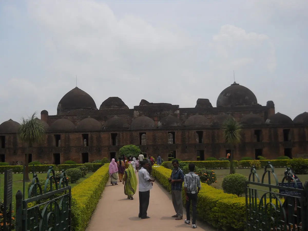 The brick front of Katra Masjid